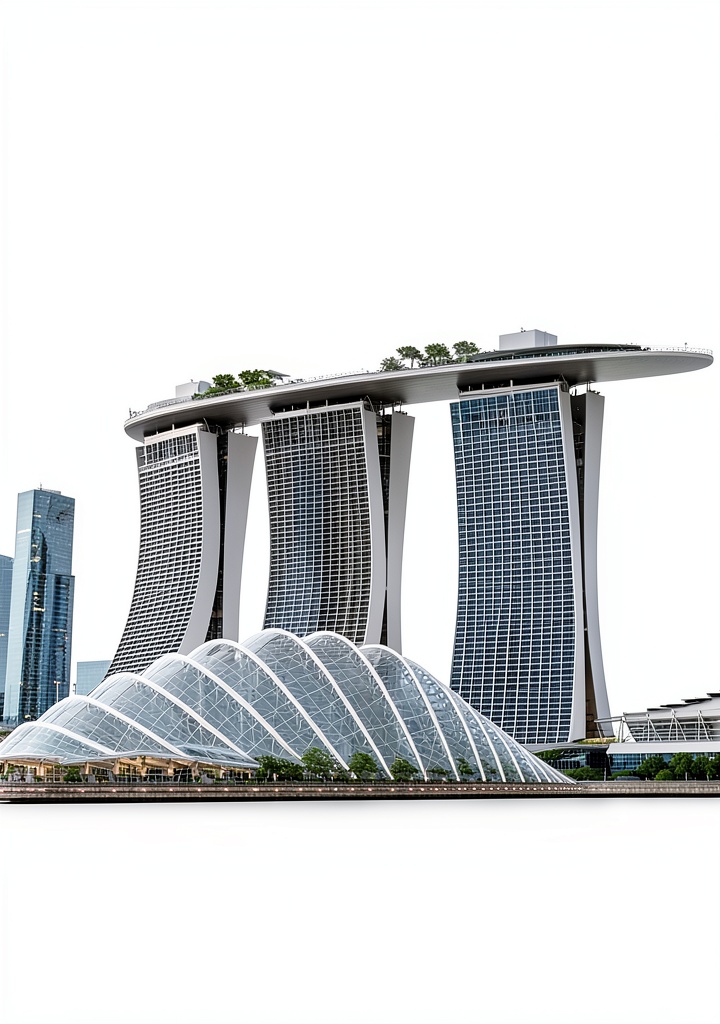 Singapore travel guide Kindle book cover showing iconic landmarks