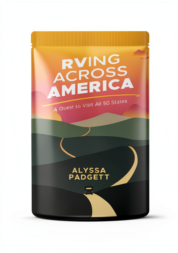 'RV Travel Book cover showcasing budget camping tips'