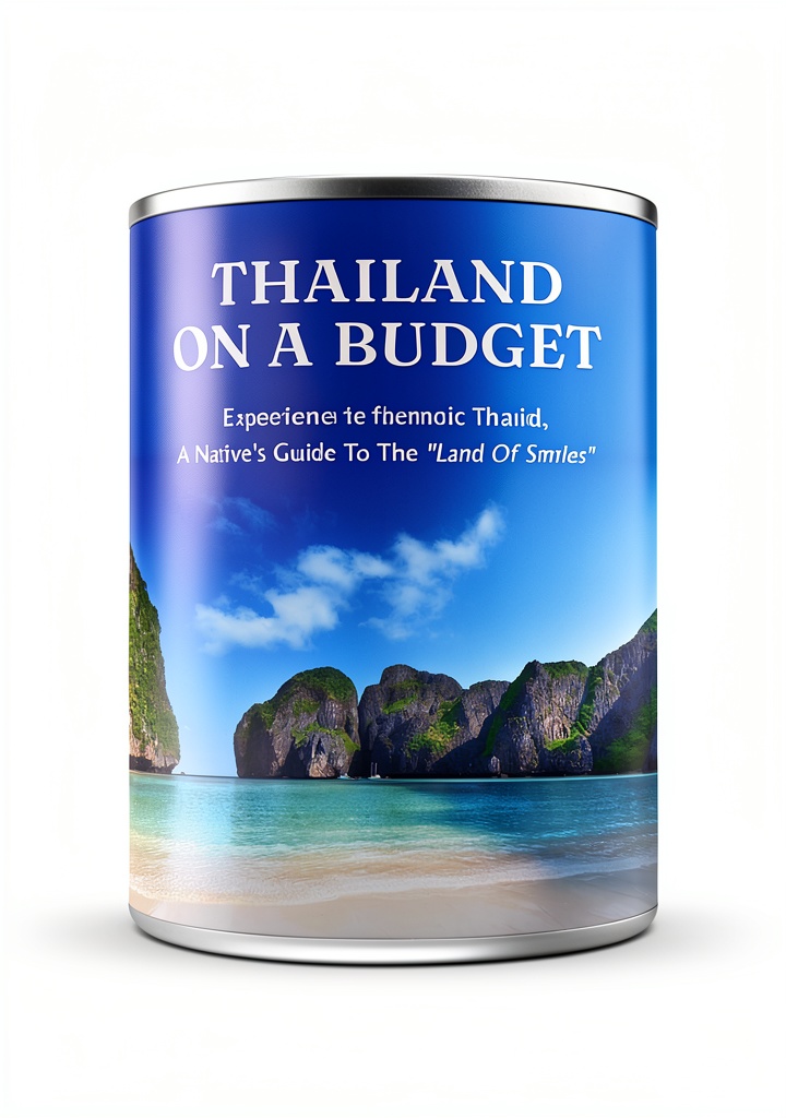 Thailand Travel Guide Kindle book cover showing vibrant Thai landmarks