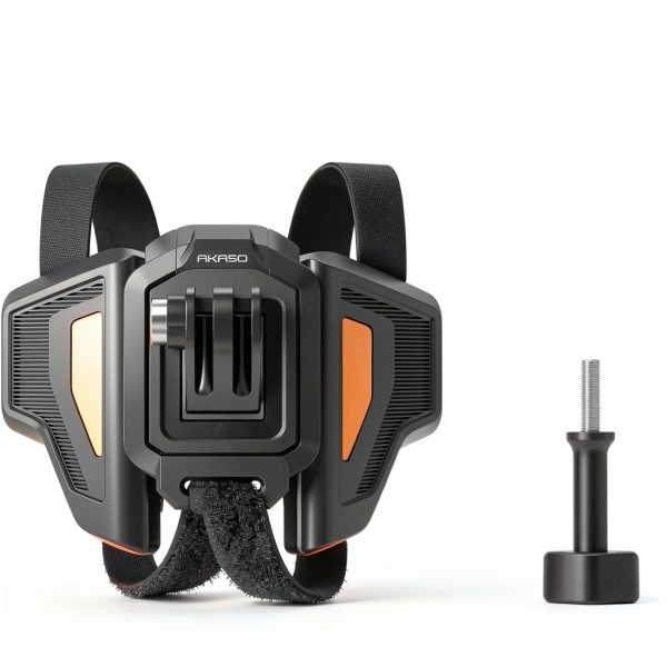 AKASO Helmet Chin Mount Black Hands-Free Action Camera Holder SYAC0155-6