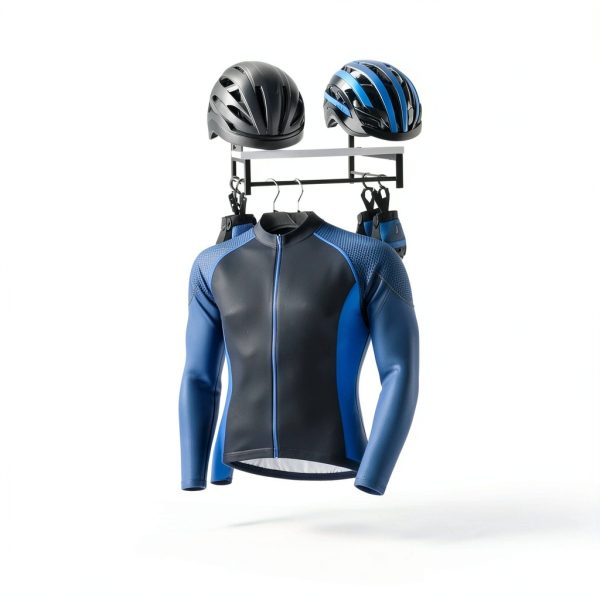 YTYLSJ Motorcycle Helmet Rack Metal Wood Detachable-5
