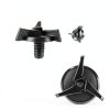 Leteveri Helmet Visor Screws Black Plastic Universal Size 8-Pack-1