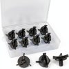Leteveri Helmet Visor Screws Black Plastic Universal Size 8-Pack-0