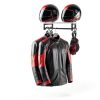 YTYLSJ Motorcycle Helmet Rack Metal Wood Detachable-7