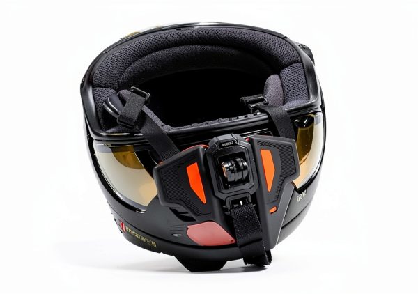 AKASO Helmet Chin Mount Black Hands-Free Action Camera Holder SYAC0155-3
