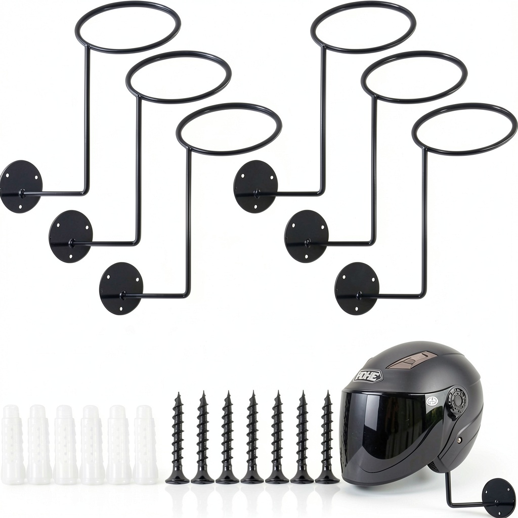 TIHOOD motorcycle helmet holder on a wall