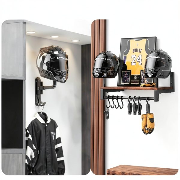 Duxinn Motorcycle Helmet Rack Wall Mount-4