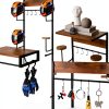 Motorcycle Helmet Rack NANXITU MTTKJ-01 Wall‑Mount Heavy‑Duty Ironwood-3