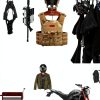 OneTigris Tactical Wall Rack Black Walnut 2 Tier Helmet Vest Mount-2