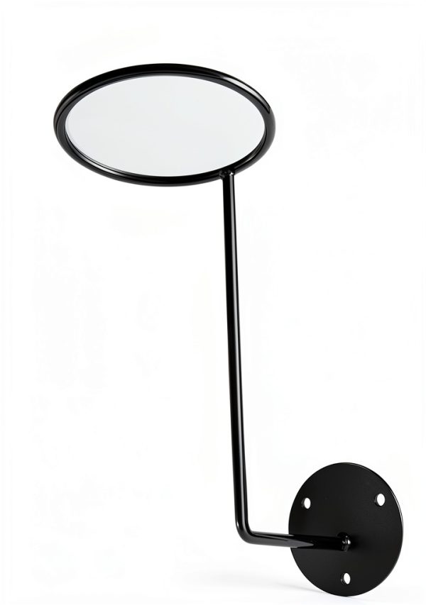 TIHOOD Black Wall Mount Helmet Holder 3 Hooks Minimalist Iron Rack-1