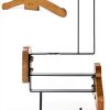 Helmet Holder zackal Wall Mount with Adjustable Wood Tray - Brown-1