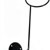 TIHOOD Black Wall Mount Helmet Holder 3 Hooks Minimalist Iron Rack-4