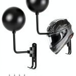 PAHTTO Motorcycle Helmet Wall Mount 2-Pack Aluminum Bracket 180°-0