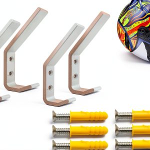 Helmet Hook Wall Mount Adjustable Easy Install Stainless Steel Deloky-0