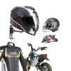 PAHTTO Motorcycle Helmet Wall Mount 2-Pack Aluminum Bracket 180°-5