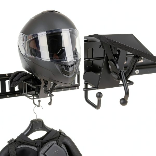 ONAGAD E Track Helmet Rack Black Steel Mount Model US-047 Duty-1