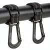 KEMIMOTO UTV Roll Bar Hook Hanger Black Zinc Alloy Lockable 2‑Hook-8