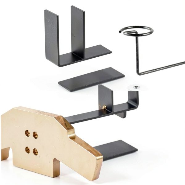 Helmet Holder zackal Wall Mount with Adjustable Wood Tray - Brown-5