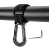 KEMIMOTO UTV Roll Bar Hook Hanger Black Zinc Alloy Lockable 2‑Hook-5