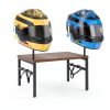 BORISI Helmet Wall Mount 4-in-1 Metal Wood Retro Black-2