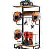 Motorcycle Helmet Rack NANXITU MTTKJ-01 Wall‑Mount Heavy‑Duty Ironwood-4