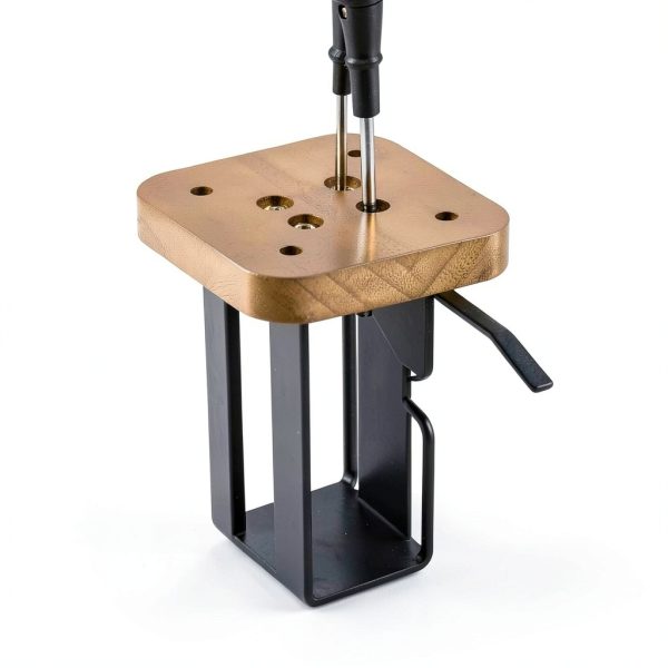 Helmet Holder zackal Wall Mount with Adjustable Wood Tray - Brown-4