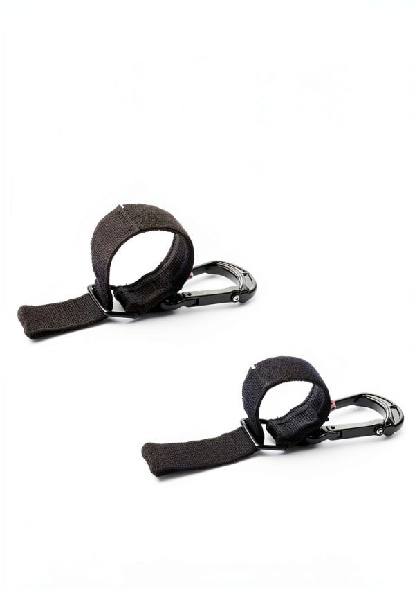 KEMIMOTO UTV Roll Bar Hook Hanger Black Zinc Alloy Lockable 2‑Hook-4