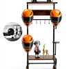 Motorcycle Helmet Rack NANXITU MTTKJ-01 Wall‑Mount Heavy‑Duty Ironwood-5
