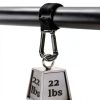 KEMIMOTO UTV Roll Bar Hook Hanger Black Zinc Alloy Lockable 2‑Hook-2