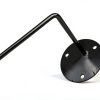 TIHOOD Black Wall Mount Helmet Holder 3 Hooks Minimalist Iron Rack-3