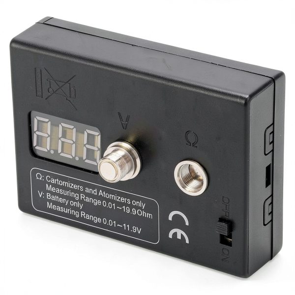 OHM Meter Coil Tester Hilitand 0.01‑20Ω Range ABS Build Atomizer Test-4
