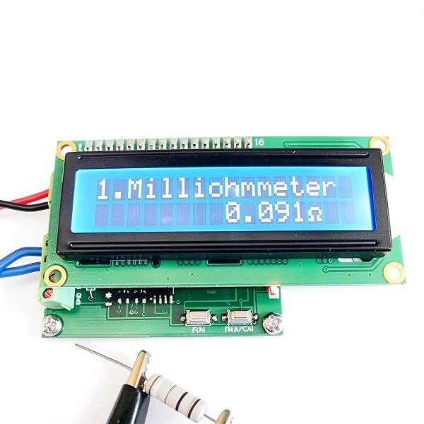 Low Ohmmeter HR390 by Walfront with 2 Clips and Capacitance Test-1