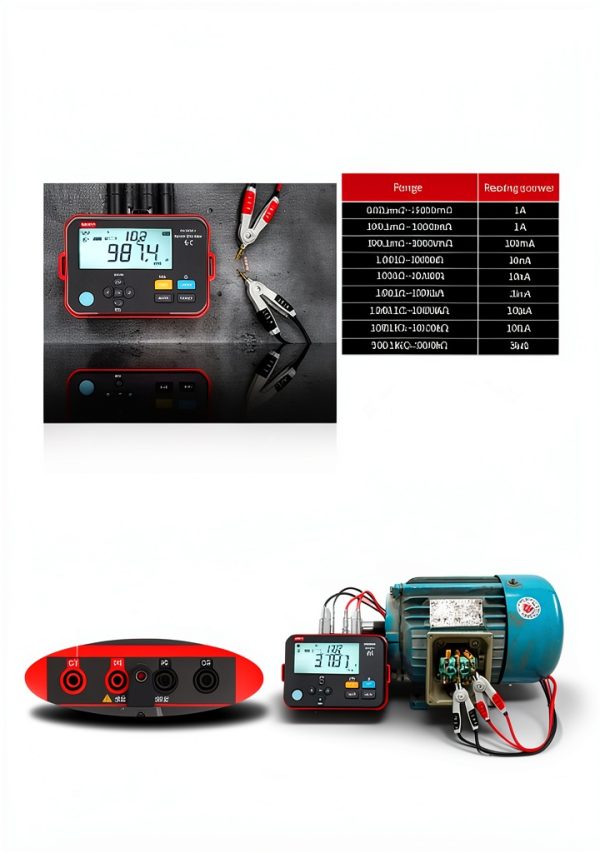 Histek UT620C Plus Micro Ohm Meter 0.001mΩ～300.0KΩ Auto & Manual Range Megohmmeter Tester Tool Data Storage-3