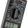 DT-830B Multifunctional Digital Ohm Tester with Large Screen Display for Laboratories and Factories, Insulated and Nonslip Test Leads (DT-830B Black)-8