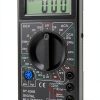 DT-830B Multifunctional Digital Ohm Tester with Large Screen Display for Laboratories and Factories, Insulated and Nonslip Test Leads (DT-830B Black)-6