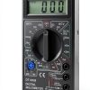 DT-830B Multifunctional Digital Ohm Tester with Large Screen Display for Laboratories and Factories, Insulated and Nonslip Test Leads (DT-830B Black)-1