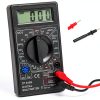 DT-830B Multifunctional Digital Ohm Tester with Large Screen Display for Laboratories and Factories, Insulated and Nonslip Test Leads (DT-830B Black)-4