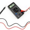 DT-830B Multifunctional Digital Ohm Tester with Large Screen Display for Laboratories and Factories, Insulated and Nonslip Test Leads (DT-830B Black)-7