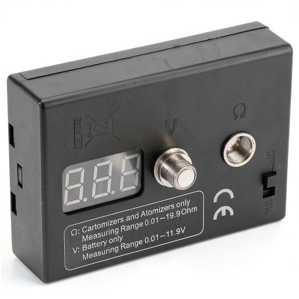 OHM Meter Coil Tester Hilitand 0.01‑20Ω Range ABS Build Atomizer Test-0