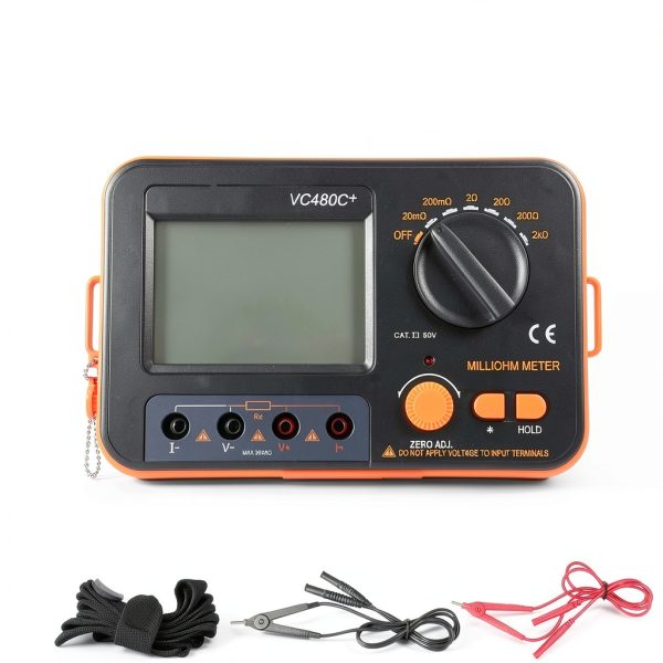 VC480C 6‑Gear Milliohmmeter 4‑Wire Low Resistance Tester shenruifa-5