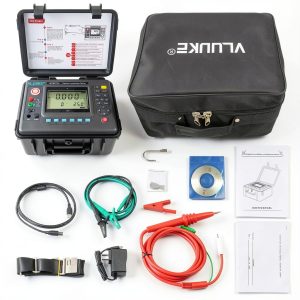 10KV Insulation Meter VLUUKE Ohmmeter High‑Voltage Megohmmeter LCD-0