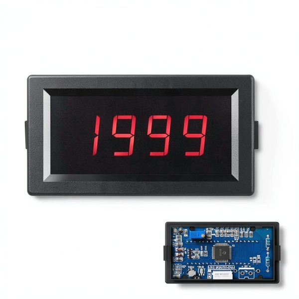 Ohm Meter Taidacent Digital DC Resistance Tester 2K Ohm 12V with Cover-1